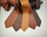 Leather Tie - Picadilly Brandy - The Maximus Man